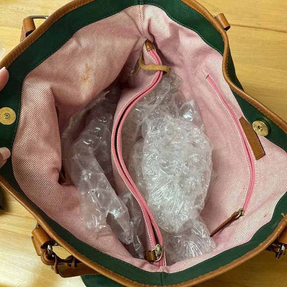 Dooney & Bourke Large Leather Tote Shoulder Bag - Picture 10 of 13